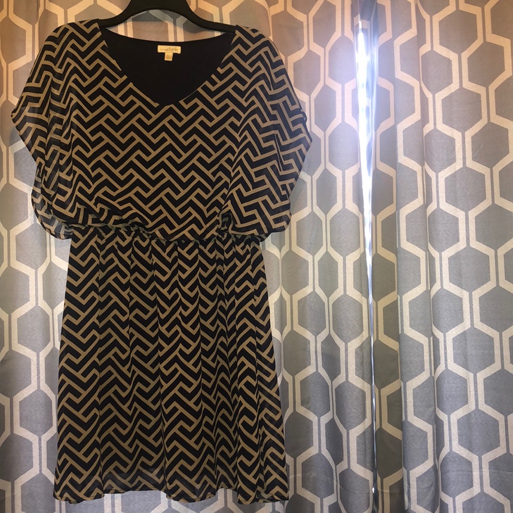 Charming Charlie chiffon print dress